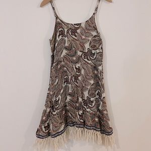 5th & Love Paisley Fringe Dress size Medium